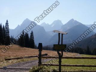 Photo Textures of Background Mountains