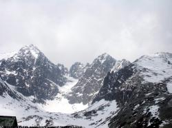 Photo Textures of Background Snowy Mountains