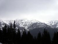 background mountains snowy