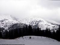 background mountains snowy