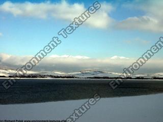 background mountains snowy