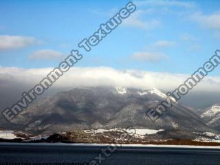 background mountains snowy