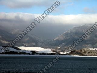 background mountains snowy