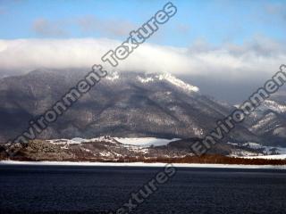 background mountains snowy