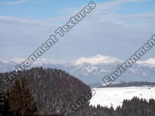 background mountains snowy