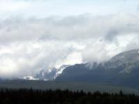 background mountains snowy