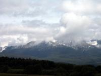 background mountains snowy