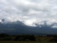 background mountains snowy