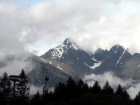 background mountains snowy