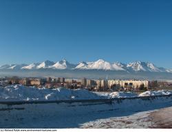 Photo Textures of Background Snowy Mountains