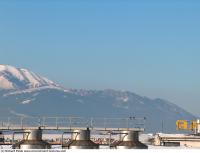 background mountains snowy