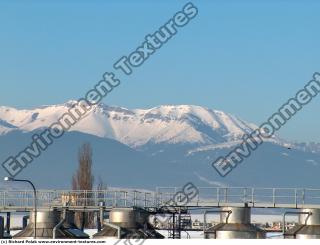 background mountains snowy