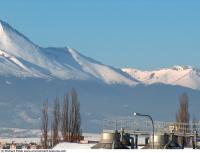 background mountains snowy