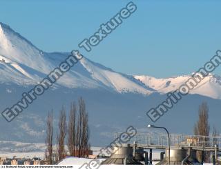 background mountains snowy