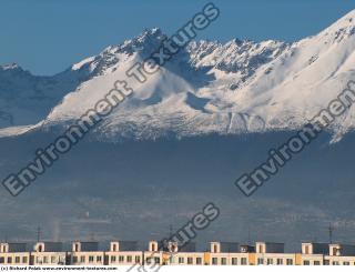 background mountains snowy