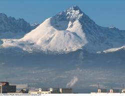 Photo Textures of Background Snowy Mountains