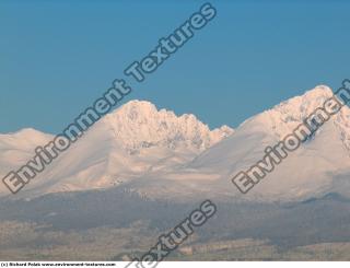 Photo Texture of Background Snowy Mountains