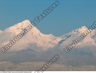 Photo Texture of Background Snowy Mountains