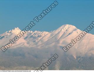 Photo Texture of Background Snowy Mountains