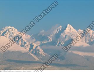 Photo Texture of Background Snowy Mountains