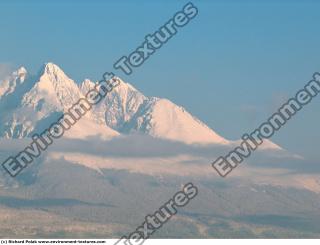 Photo Texture of Background Snowy Mountains