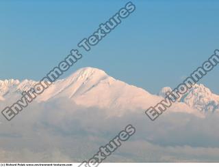 Photo Texture of Background Snowy Mountains