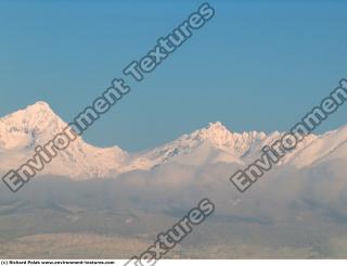 Photo Texture of Background Snowy Mountains