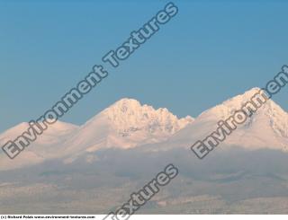 Photo Texture of Background Snowy Mountains