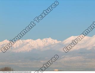 Photo Texture of Background Snowy Mountains