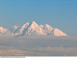 Photo Textures of Background Snowy Mountains