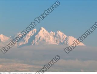 Photo Texture of Background Snowy Mountains