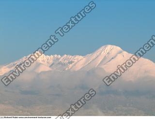 Photo Texture of Background Snowy Mountains