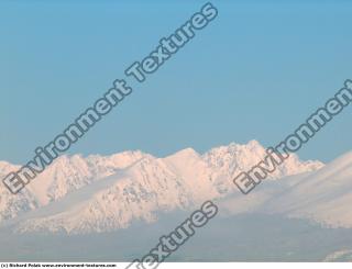 Photo Texture of Background Snowy Mountains