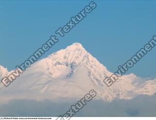 Photo Texture of Background Snowy Mountains