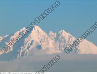 Photo Texture of Background Snowy Mountains