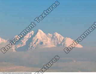 Photo Texture of Background Snowy Mountains