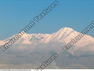 Photo Texture of Background Snowy Mountains