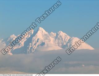 Photo Texture of Background Snowy Mountains