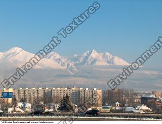 Photo Texture of Background Snowy Mountains