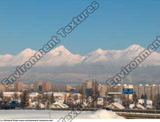 Photo Texture of Background Snowy Mountains