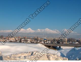 Photo Texture of Background Snowy Mountains