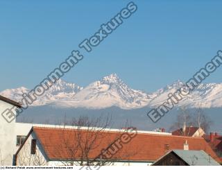 Photo Texture of Background Snowy Mountains