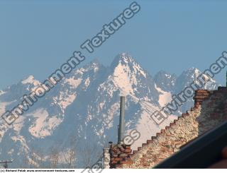 Photo Texture of Background Snowy Mountains