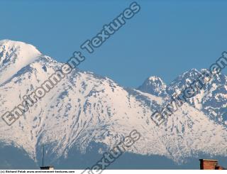 Photo Texture of Background Snowy Mountains