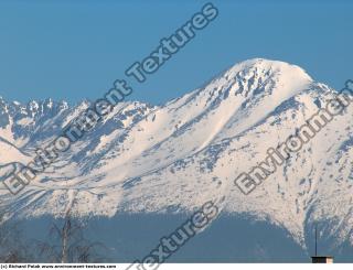 Photo Texture of Background Snowy Mountains