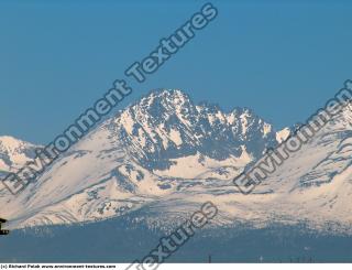 Photo Texture of Background Snowy Mountains