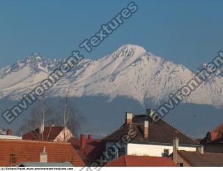 Photo Texture of Background Snowy Mountains