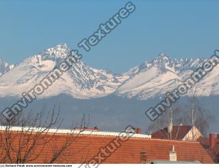 Photo Texture of Background Snowy Mountains