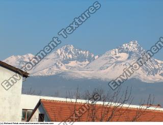 Photo Texture of Background Snowy Mountains