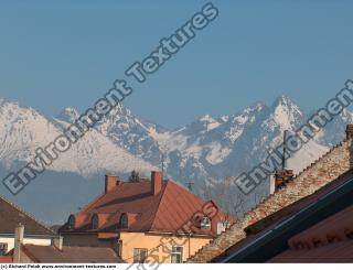 Photo Texture of Background Snowy Mountains